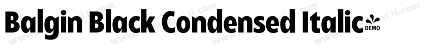 Balgin Black Condensed Italic字体转换